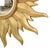Gold Vintage Convex Gilt Sunburst Witch Mirror, 1960s For Sale - Image 8 of 18