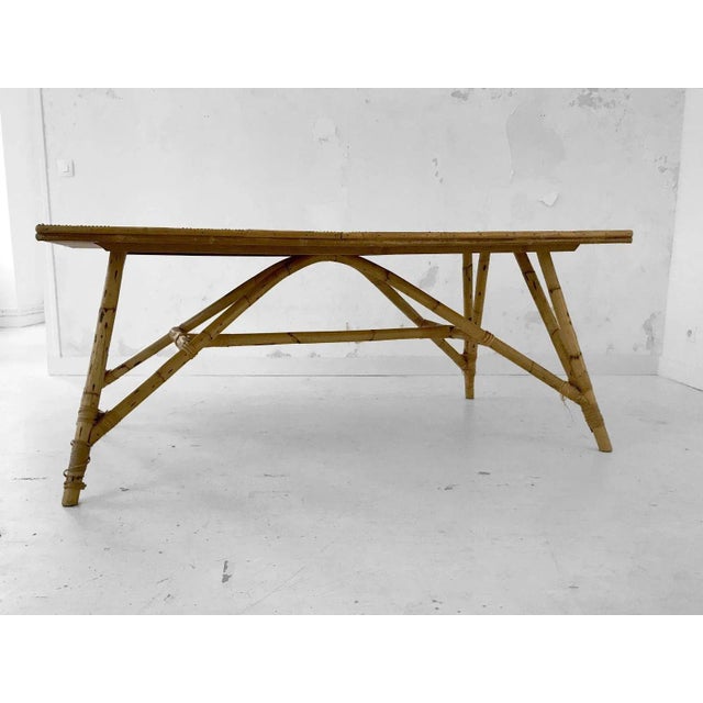 Large Dining Table by Adrien Audoux & Freda Minet, 1950s For Sale - Image 9 of 11