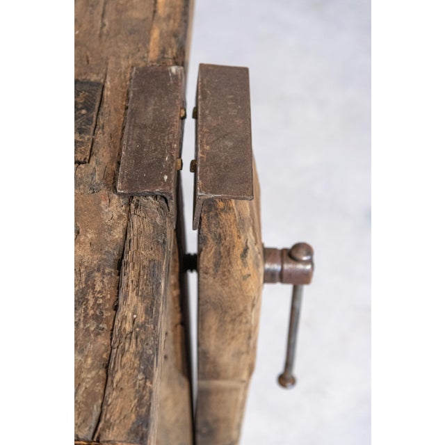 Late 19th Century 19th Century French Carpenter's Workbench or Console For Sale - Image 5 of 7