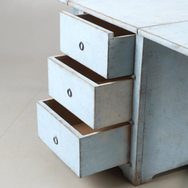 Folding Table with Drawers, 1900 For Sale - Image 6 of 11