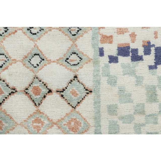 Rug & Kilim Rug & Kilim’s Moroccan-Inspired Rug, White With Playful Primitivist Patterns For Sale - Image 4 of 7