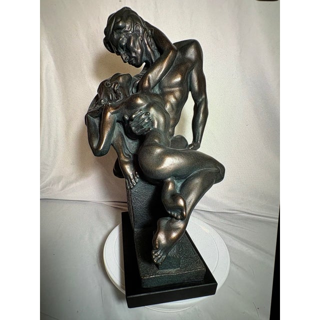 Art Deco Vintage Austin Production Sculpture “The Study of Lovers, Lovers Embrace” For Sale - Image 3 of 8