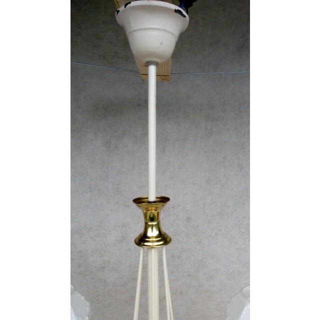 Vintage Metal Chandelier, 1970s For Sale - Image 12 of 17