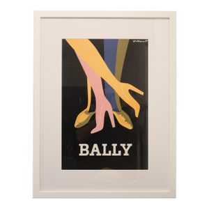 Bally Tango French Advertising Poster by Bernard Villemot 1979 Framed
