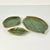Olive 1990s Vintage Coastal Boho Chic Trompe L’Oeil Banana Leaf Earthenware Serving Dishes - Set of 3 For Sale - Image 8 of 14