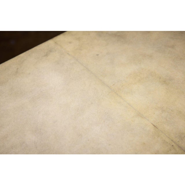 Pair of Serpentine-Front Parchment Nightstands For Sale - Image 11 of 14