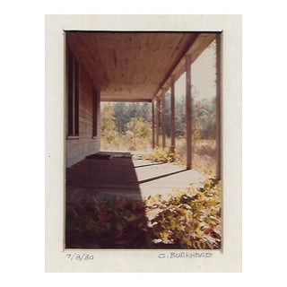 1980 Charles Burkhead Abandoned Veranda House Photograph For Sale