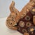 Brick Red Vintage Mid-Century Japanese Kutani Porcelain Komainu Shishi Guardian Lion on Pierced Temari Ball For Sale - Image 8 of 12
