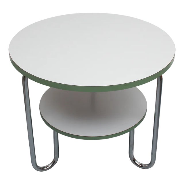 Art Deco Loop Table in Steel Tube, 1930 For Sale
