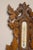 Late 19th-Century Carved Walnut Barometer/Thermometer For Sale - Image 4 of 7