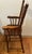 Antique Americana Farmhouse Style Youth / Childs Press Back High Chair 39" Tall For Sale - Image 4 of 11