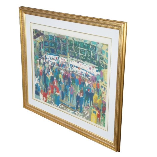 Expressionism LeRoy Neiman "Chicago Options" 1990 Hand Signed Serigraph Stock Market Framed For Sale - Image 3 of 12