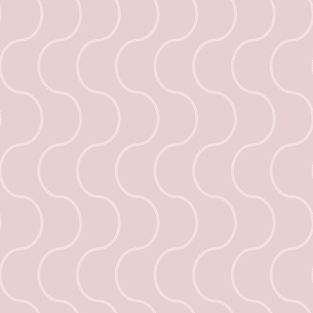 Art Deco Sample - Moire Lace Wallpaper by Paule Marrot in Blush For Sale - Image 3 of 3
