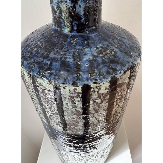 Ceramic Table Lamp by Ingrid Atterberg for Upsala Ekeby, Sweden, 1960s For Sale - Image 4 of 6