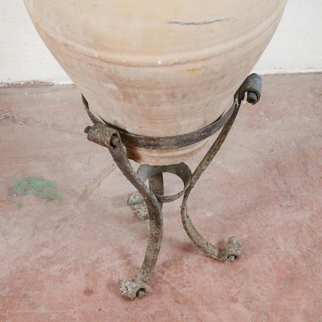 Terracotta Amphora with Base, Set of 2 For Sale - Image 6 of 17