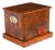 Antique Victorian Burr Walnut Cigar Humidor, 1870s For Sale
