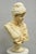 Vintage Victorian Style Carved Marble Young Lady Maiden Bust Statue Sculpture For Sale - Image 10 of 16