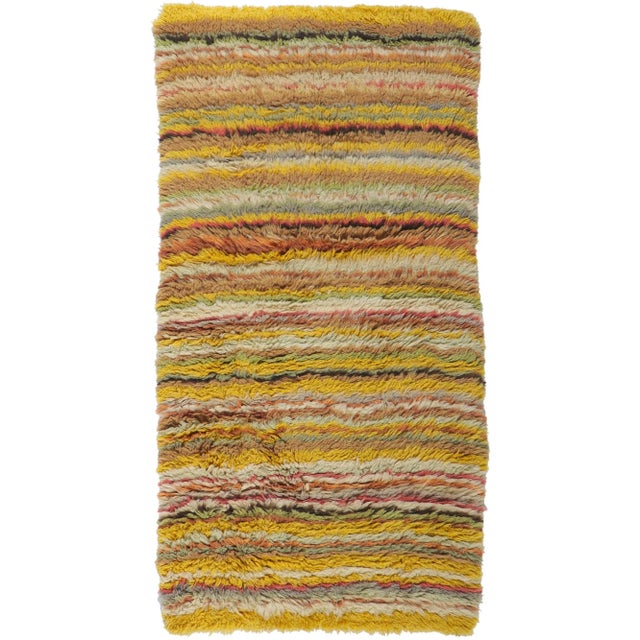 Vintage Swedish Rya Rug - 02'07 X 04'09 For Sale - Image 9 of 9