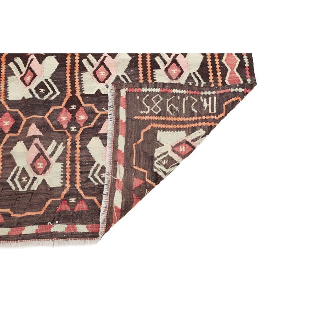 Mid 20th Century Vintage Turkish Kilim Rug For Sale - Image 5 of 7