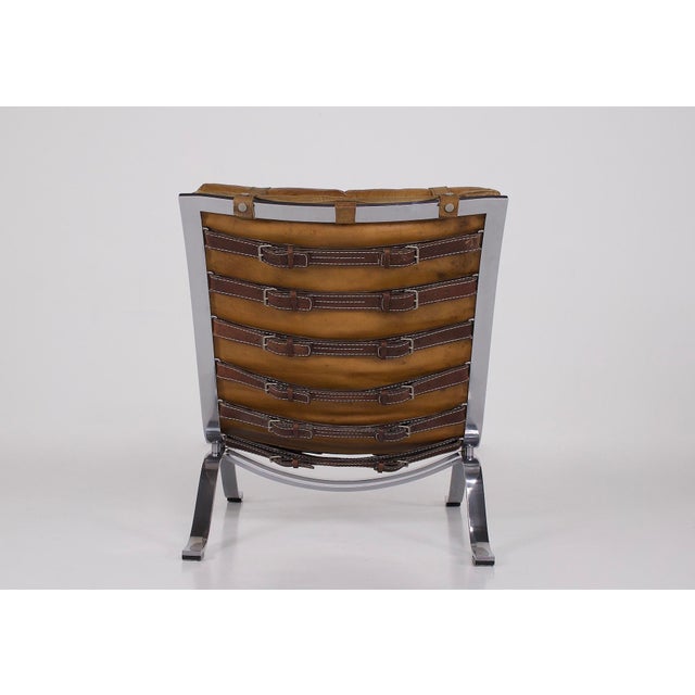 Brown Set of Ari Armchair and Ottoman from Arne Norell, 1970s For Sale - Image 8 of 18