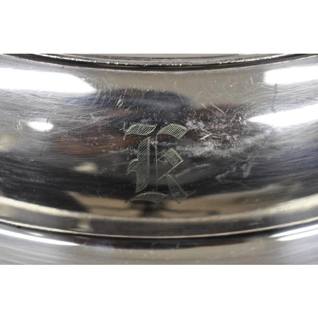 Vintage Wilcox Sp Co Oval Silver Plated Vegetable Serving Platter W "K" Monogram For Sale - Image 10 of 11