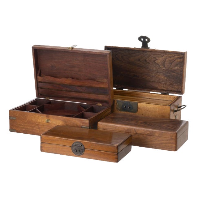 Travel Trunks, 19th Century, Set of 4 For Sale