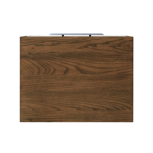 Wood Emery Walnut Nightstand For Sale - Image 7 of 9