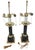 1980s Brass & Black Marble Neoclassical Column Table Lamps, a Pair For Sale In Chicago - Image 6 of 14