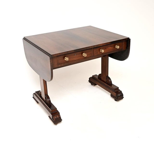 Antique Regency Sofa Table, 1810 For Sale - Image 4 of 12