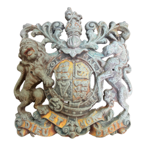 Coat of Arms for Great Britain, Vintage Iron