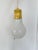 Vintage Ingo Maurer style glass light bulb pendant lamp. On/off click switch located on cord. Pendant is in great vintage...