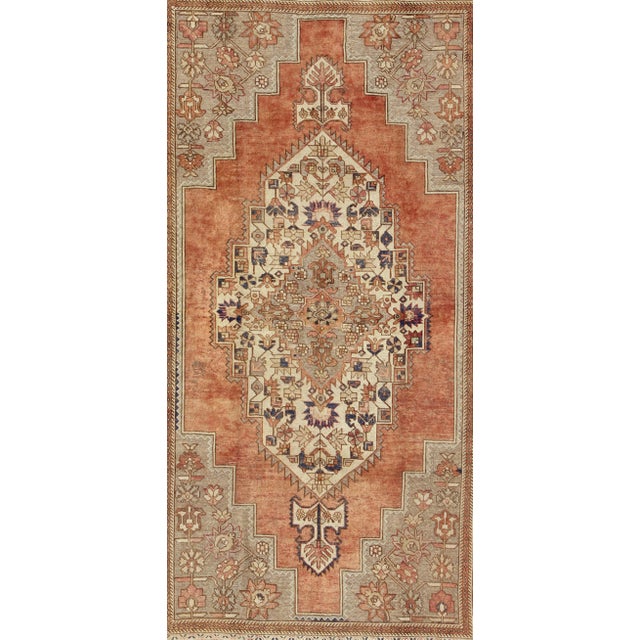 Vintage Turkish Oushak Rug 7'5 X 13' For Sale - Image 4 of 10