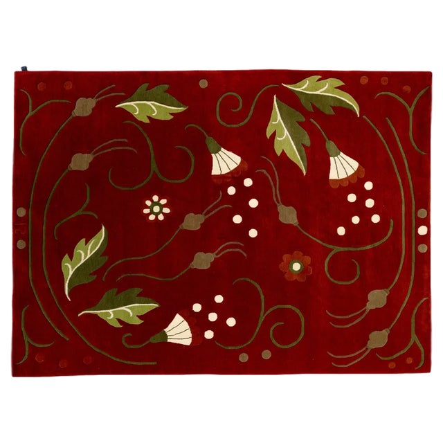 Nos Hand Knotted Scandinavian Design Rug by Veronica Seipel For Sale