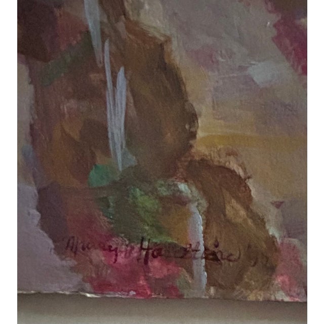 Exhibition-Scale Maury Hazeltine Original Acrylic Painting "Umatilla Vineyard - Winter" – Complete 1992 Marianne Partlow Gallery Provenance For Sale - Image 11 of 11