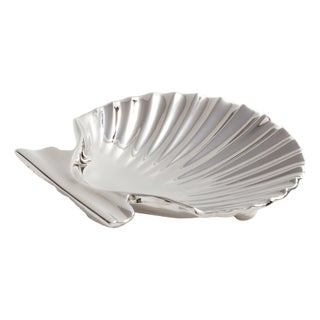 Sanibel Shell Tray- Polished Nickel For Sale
