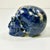 1970s Vintage Abstract Expressionism Boho Chic Hand Carved Navy Sodalite Stone Skull Sculpture, Halloween For Sale - Image 14 of 15