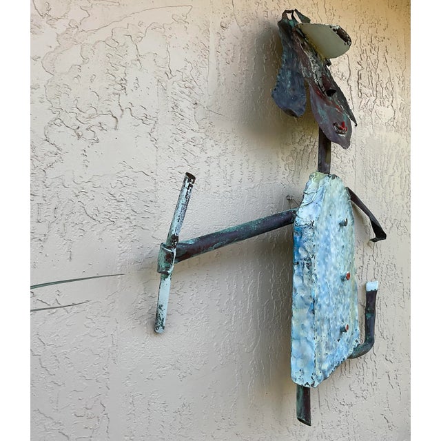 Abstract Funky Copper Sculpture by Peter Otfinoski For Sale - Image 3 of 12