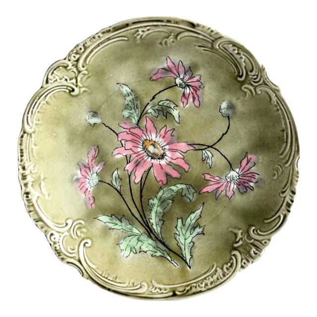 Antique Ludwig Wessel Imperial-Bonn Majolica Plate For Sale