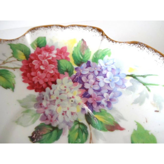 White Mid 20th Century Vintage Royal Stafford "Carousel" Bone China Lilacs Tea Cup and Saucer For Sale - Image 8 of 11