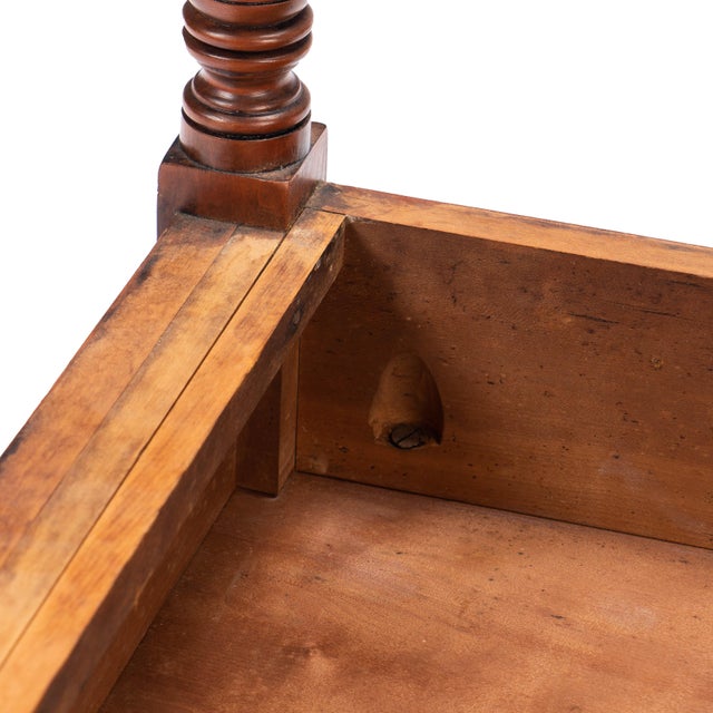 Upper Connecticut Valley Sheraton Curly Birch One-Drawer Stand, C. 1820 For Sale - Image 13 of 17