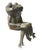 Traditional Vintage Whimsical Cast Iron Sitting Garden Frog Duo For Sale - Image 3 of 12