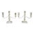Antique e.g. Webster Victorian Silver Plated Scrolling 3 Arm Candelabra - A Pair For Sale