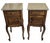 Antique 1920s Pair of Vintage French Nightstands, Bedside or End Tables For Sale - Image 4 of 12