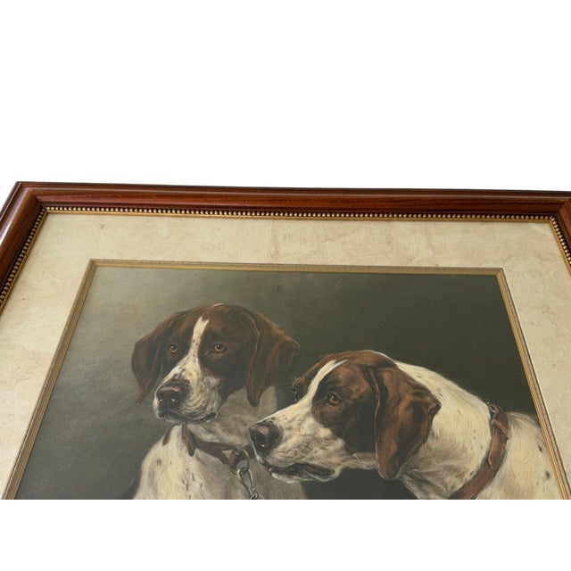 Late 20th Century Large Hand-Colored Heywood Hardy Hunting Hounds Engraving After j.d. Piatt in Custom Walnut Frame For Sale In New York - Image 6 of 7