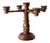 Vintage Wooden Candelabra For Sale