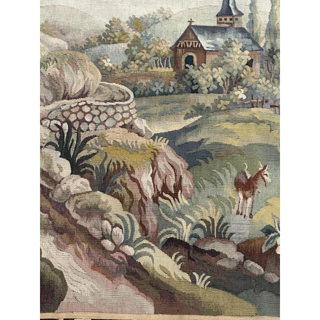 Mid-Century Modern French Handwoven Aubusson Tapestry, 1920s For Sale - Image 6 of 18