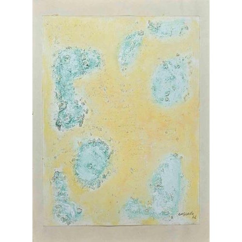 Green Abstract Composition is an original artwork, in mixed media on paper realized in 1962 by Ramón Sánchez Cascado,...