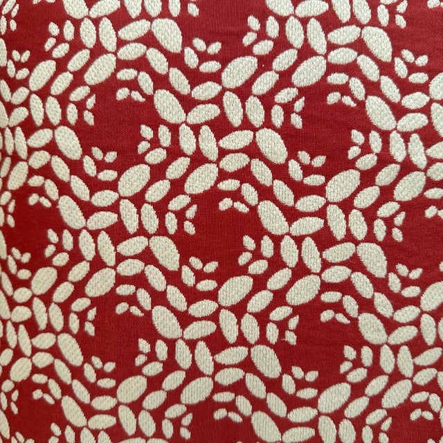 Handcrafted decorative pillow case. Double sided red and off white cotton, 20”X14” with invisible zipper. Selling only the...
