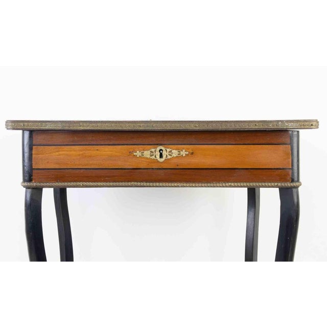 Antique Octagonal Tea Table in Wood, Italy, Early 20th Century For Sale - Image 3 of 7