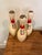 Bring authentic bowling alley nostalgia to your home with this set of three vintage Brunswick ABC bowling pins. Featuring...